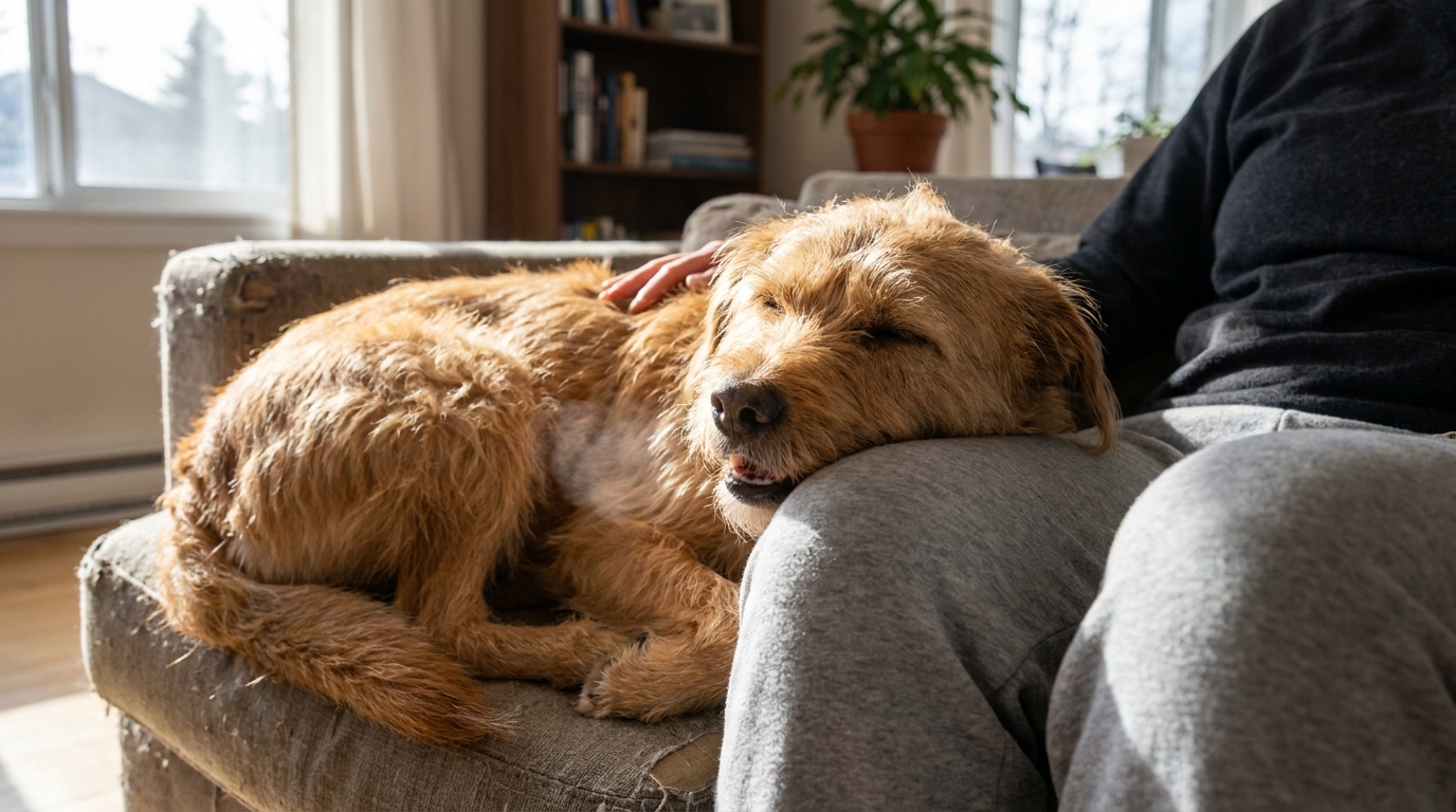Why Your Dog Sighs the Moment It Lies Down Next to You