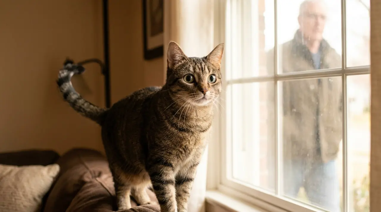 #3 — Its Pupils Dilate and Its Tail Position Changes